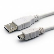 CableMate USB2.0 케이블 미니 5핀 화이트 2M