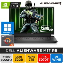 DELL 에일리언웨어 M17 R5 WP04KR R9-6900HX SSD 2TB RTX3070Ti 17형 360HZ