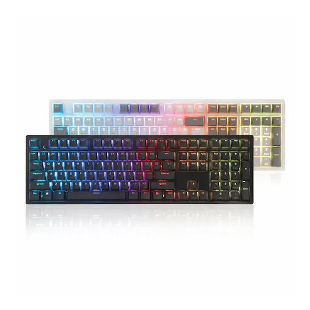 콕스 엠프리스 RGB PBT 완전방수 무접점 키보드 화이트 색상 50g