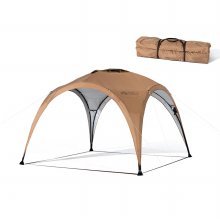 [해외직구] 모비가든 야외 캠핑 대공간 차광 천막 돔형 타프 브라운