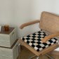 [해외직구] 체커보드 방석 체크무늬 뽀글이 방석 메모리폼