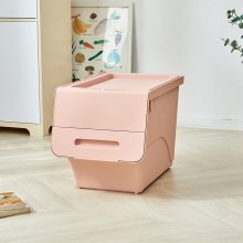 KIDS 층층 정리함 소프트 핑크