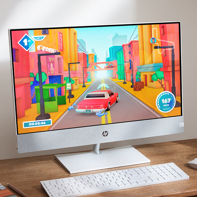 [최종 174만] HP 파빌리온 27-ca2002kr QHD/13세대 i7/RTX 3050/512GB/윈11/고해상도 가성비 올인원 사무 인강 가정용 컴퓨터 일체형 PC