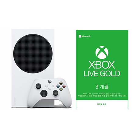 XBOX 시리즈 S + 라이브 골드 3개월 이용권 Xbox Digital Code