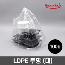 NEW 배달 비닐봉투-LDPE투명(대)_100매