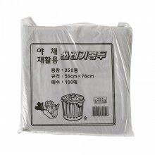 100매 쓰레기봉투(검정)/35L 비닐봉투 분리수거봉투[기프트갓]