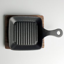무쇠 원형 주물팬 손잡이 라인서버(소) 13cm