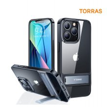 토라스 UPRO 킥스탠드 투명 아이폰 13 PRO MAX 케이스 블랙