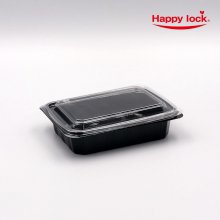 [소량]일회용 배달 포장 샐러드 반찬 용기 204(블랙)-200set (뚜