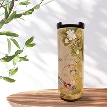 민화담음 슬림 텀블러 C 550ml - 연지쌍압도[마야캘리그라피]