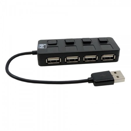 인네트워크 IN-U4BKB USB허브 블랙 (USB2.0 4포트)