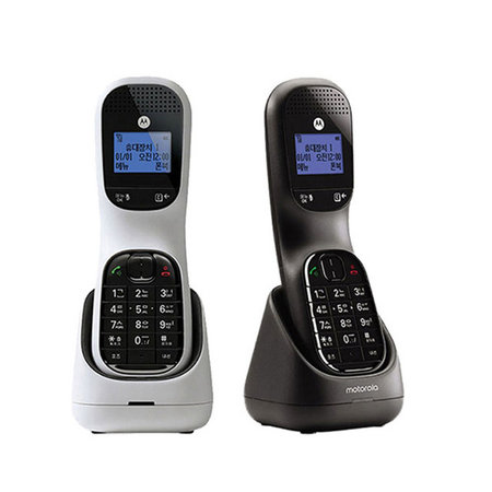 모토로라 무선 전화기 TD1001A 블랙/화이트