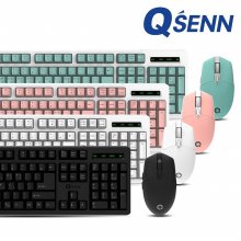 QSENN MK450 무선 키보드 마우스 세트 (민트)