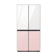 삼성 비스포크 냉장고 4도어 875L 글램화이트+핑크 RF85C90D155