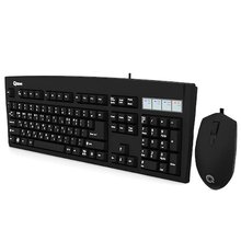 QSENN KM3500 Plus 키보드 마우스 세트 블랙