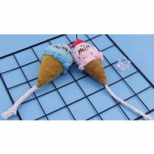 해피콘 아이스크림 강아지 봉제인형 장난감[한국침구예진]