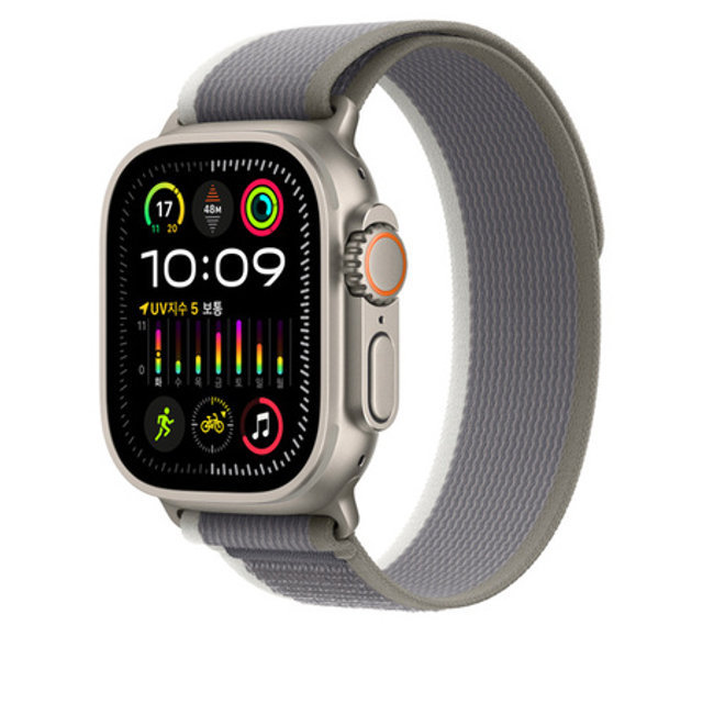애플워치 트레일 루프 49mm (그린그레이, S / M)