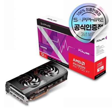 SAPPHIRE 라데온 RX 7700 XT PULSE D6 12GB [오늘출발/안전포장]