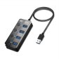 엠비에프 USB 3.0 A 4포트 블랙 유전원 어댑터포함