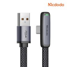 [맥도도] TR 90도 라이트 USB-A to C타입 고속충전 케이블 CA334