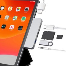 하이퍼 드라이브 6 IN 1 USB-C 허브 (iPad Pro/Air용) (실버) [HD319B]