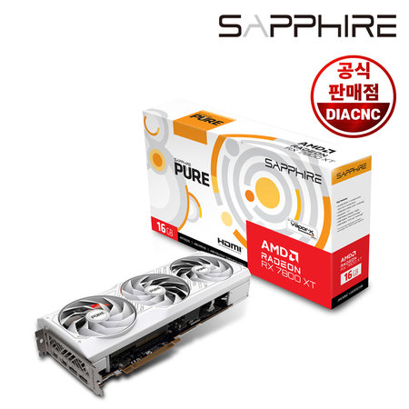 사파이어 라데온 RX 7800 XT PURE OC D6 16GB