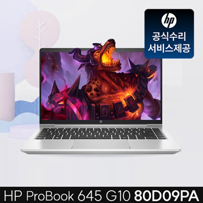 HP [최종 67만] HP 엘리트북 645 G10 R7-7730U 8GB, 512GB, 400nit, Win11P