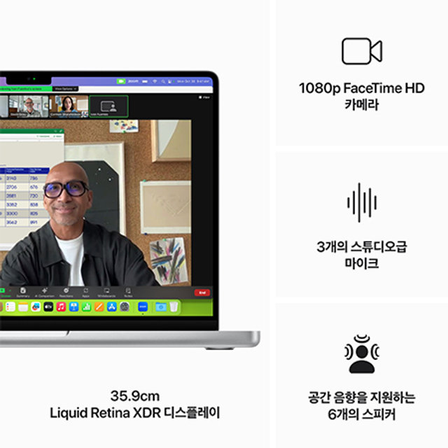 맥북프로 14 M3 Pro, 12코어 CPU, 18코어 GPU, 18GB RAM, 1TB SSD -실버 [MRX73KH/A]