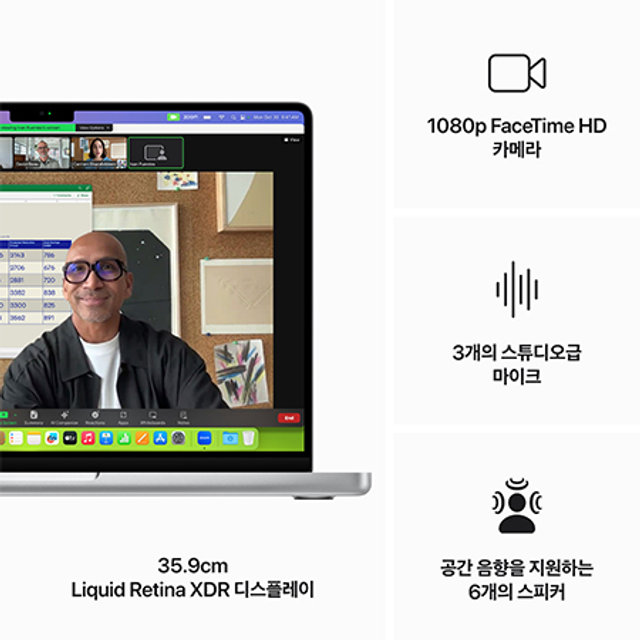 맥북프로 14 M3, 8코어 CPU, 10코어 GPU, 8GB RAM, 512GB SSD - 실버 [MR7J3KH/A]