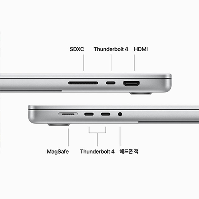 맥북프로 16 M3 Max, 16코어 CPU, 40코어 GPU, 48GB RAM, 1TB SSD - 실버 [MUW73KH/A]