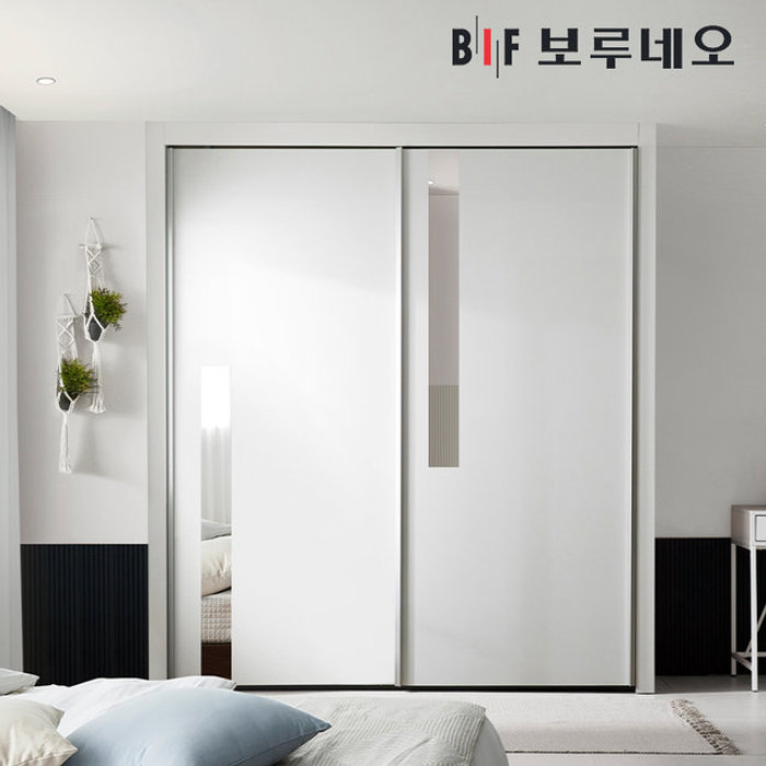 보루네오 220cm 미라클 슬라이딩 작은방 붙박이장