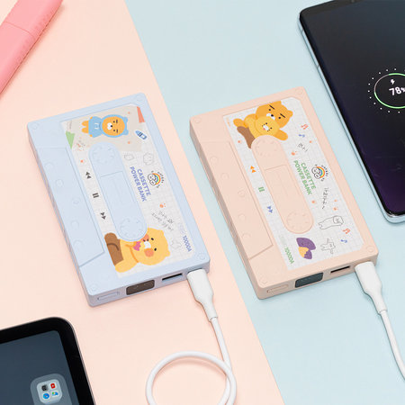 카카오프렌즈 카세트형 고속 충전 보조배터리 10000mAh