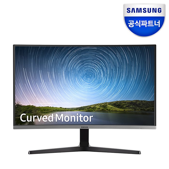 삼성전자 삼성 베젤리스 C27R502 27인치 커브드 모니터 LED 광시야각 눈 보호 사무용 업무용