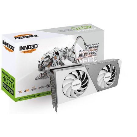 INNO3D 지포스 RTX 4070 SUPER OC D6X 12GB TWIN X2 WHITE 그래픽카드