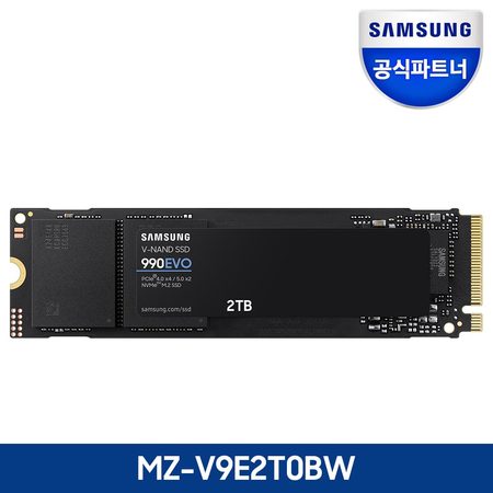 [나사증정]삼성전자 삼성 공식인증 SSD MZ-V9E2T0BW 정품 990EVO 2TB