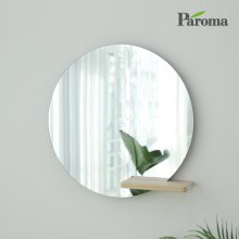 [ 파로마 본사 ] 블링크 하프 선반 원형 인테리어 거울 500