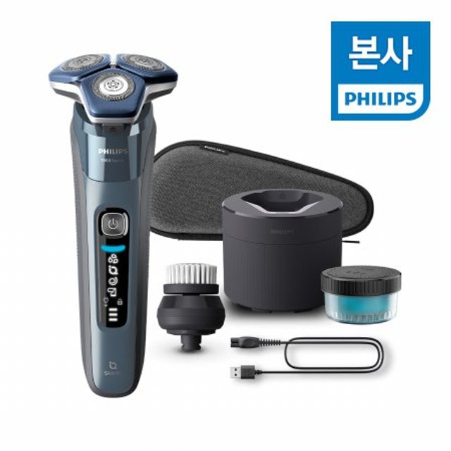 [박스미개봉 - 박스훼손] 필립스 Philips SkinIQ 7000 시리즈 전기면도기 S7882/75 페트롤블루