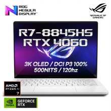 ASUS ROG 제피러스 G14 GA403UV-QS086 게이밍 노트북 최신 라이젠 R7-8845HS/RTX4060/3K OLED DCI-P3 100%
