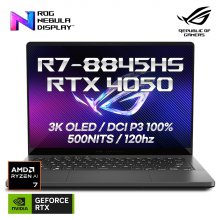 ASUS ROG 제피러스 G14 GA403UU-QS073 게이밍 노트북 최신 라이젠 R7-8845HS/RTX4050/3K OLED DCI-P3 100%