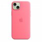 MacSafe형 아이폰15 플러스 실리콘케이스 핑크