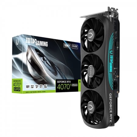 ZOTAC GAMING 지포스 RTX 4070 Ti SUPER Trinity D6X 16GB Black -