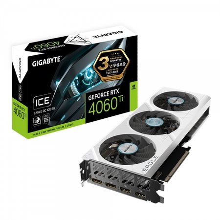 GIGABYTE 지포스 RTX 4060 Ti EAGLE OC ICE D6 8GB 제이씨현