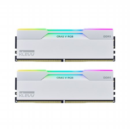 ESSENCORE KLEVV DDR5-6400 32GB CL32 CRAS V RGB WHITE 패키지 메모리 (16Gx2) 서린