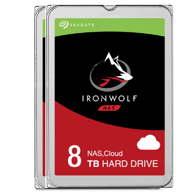 [묶음패키지]씨게이트 아이언울프 (ST8000VN004) NAS 3.5 SATA HDD (8TBx2개)