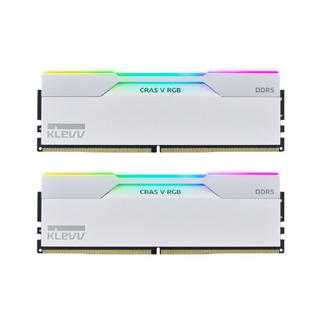 ESSENCORE KLEVV DDR5-6000 48GB CL30 CRAS V RGB WHITE 패키지 (24Gx2) 서린