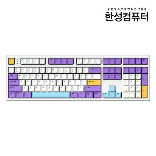 GK787SE OfficeMaster 8K 저소음 윤활 기계식 키보드 토독 블루베리 스무디 (호크 35g_저소음)