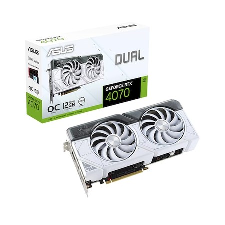 ASUS DUAL 지포스 RTX 4070 O12G OC D6X 12GB White