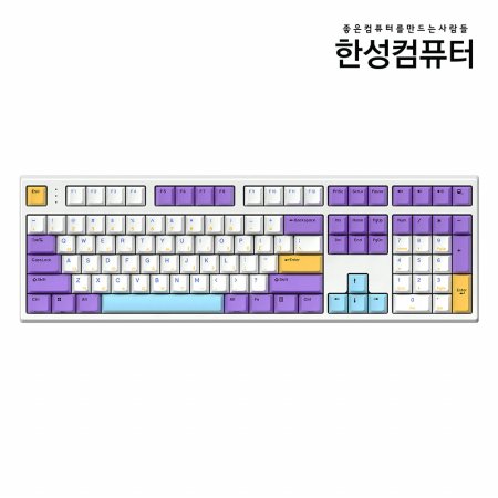 한성컴퓨터 GK787SE OfficeMaster 기계식 토독 [블루베리 스무디 35g] 풀배열 저소음 윤활 사무용 키보드