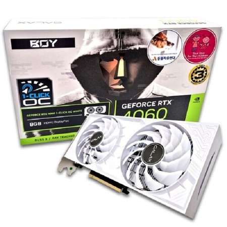 갤럭시 BOY 지포스 RTX 4060 WHITE OC D6 8GB 그래픽카드