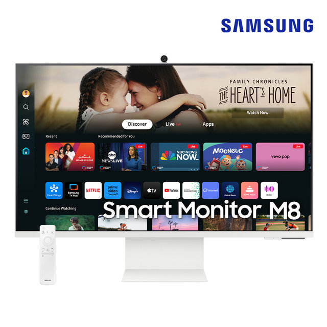 삼성전자 SMART M8 S32DM801 80Cm(32) VA 평면 4K UHD 화이트